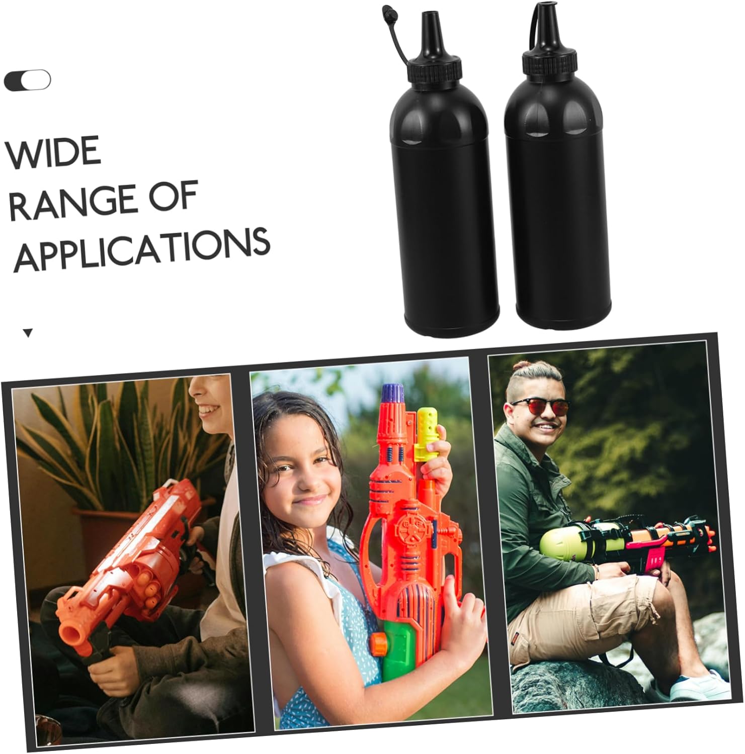 Totority 900ml Plastic Condiment Squeeze Bottles for Kids and Group Play