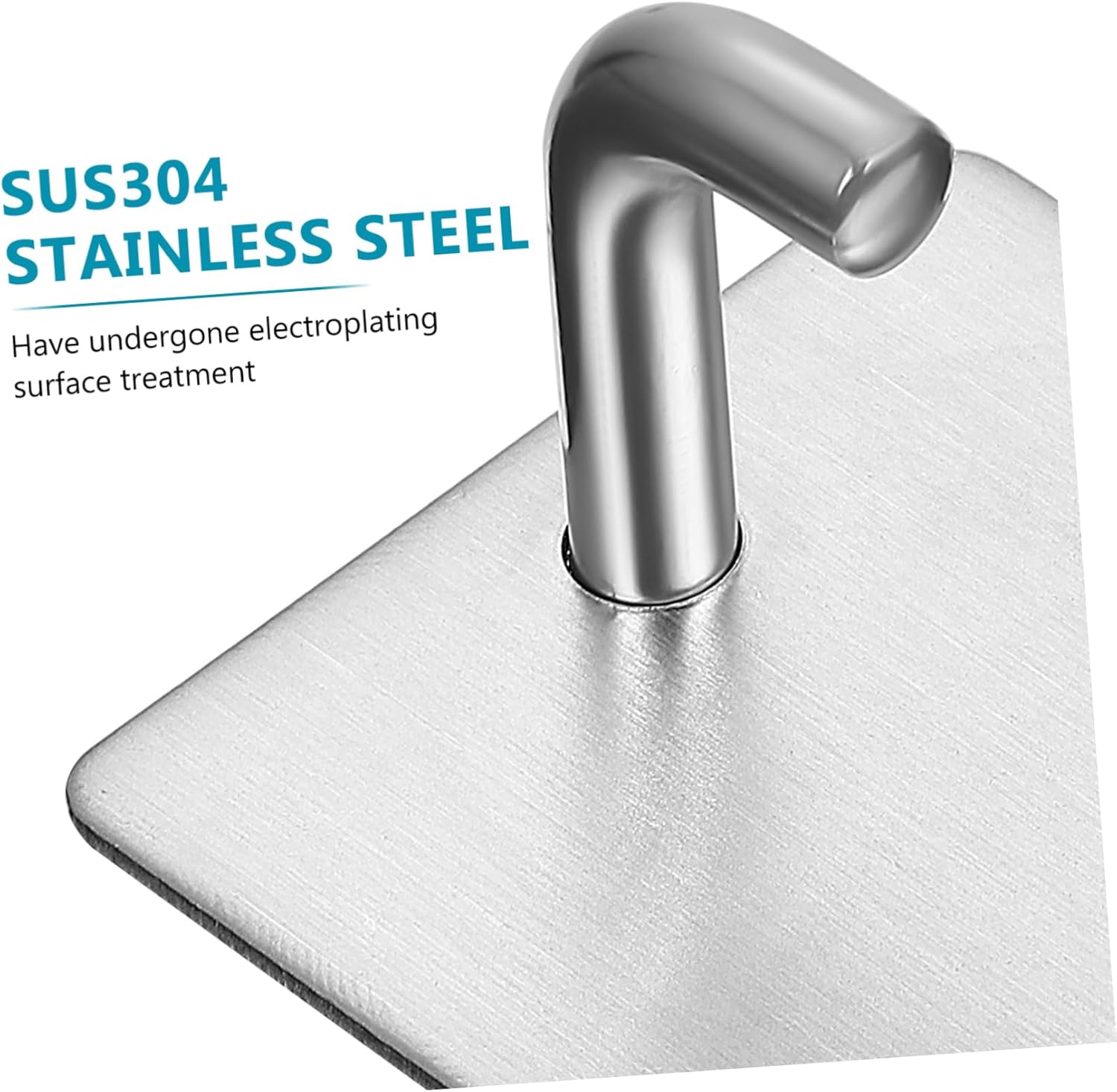 4pcs Modern Adhesive Wall Hooks for Bathroom