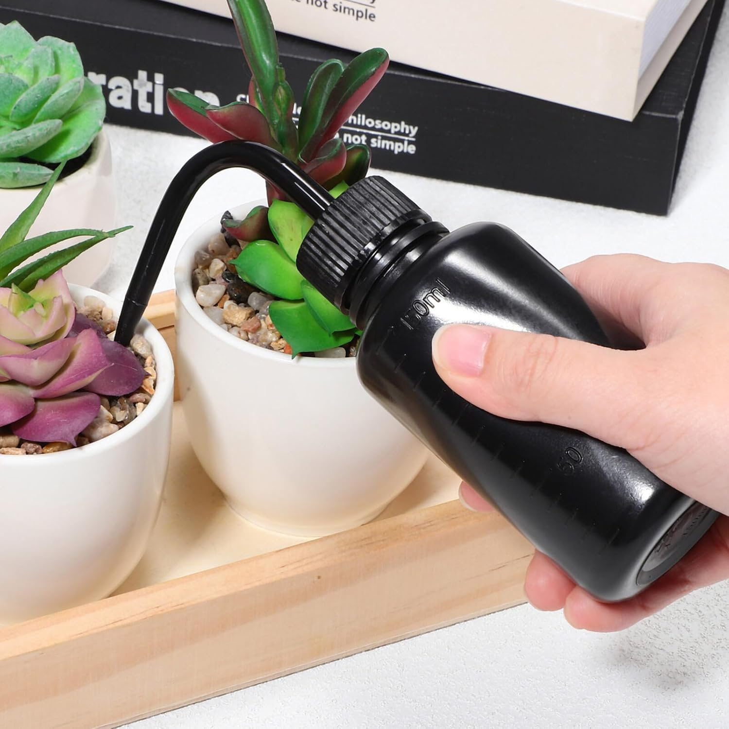 Beaupretty 3 Pcs Plastic Squeeze Bottles for Paint Oil Shampoo Sauces Watering