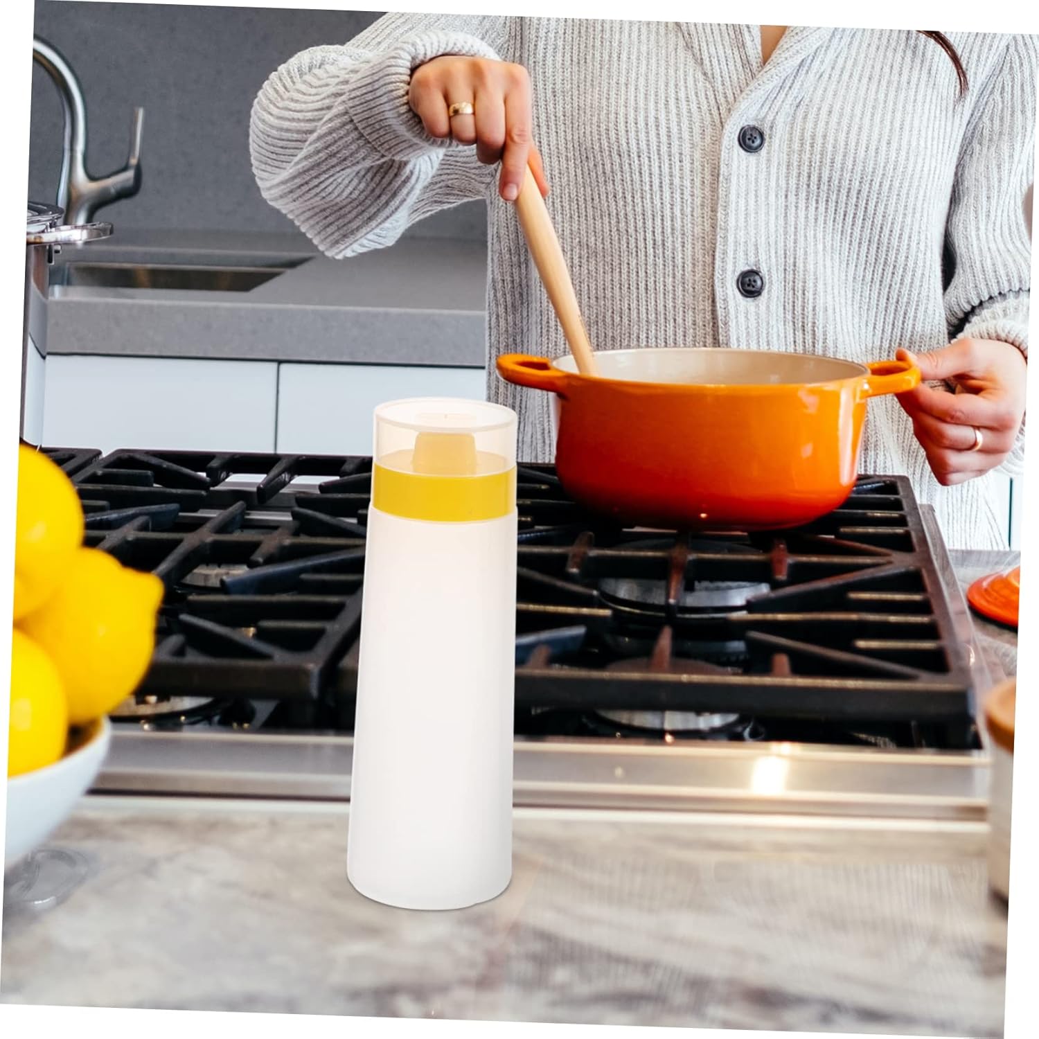 CIYODO Jam Squeeze Bottle Leakproof Kitchen Salad Condiment Bottle