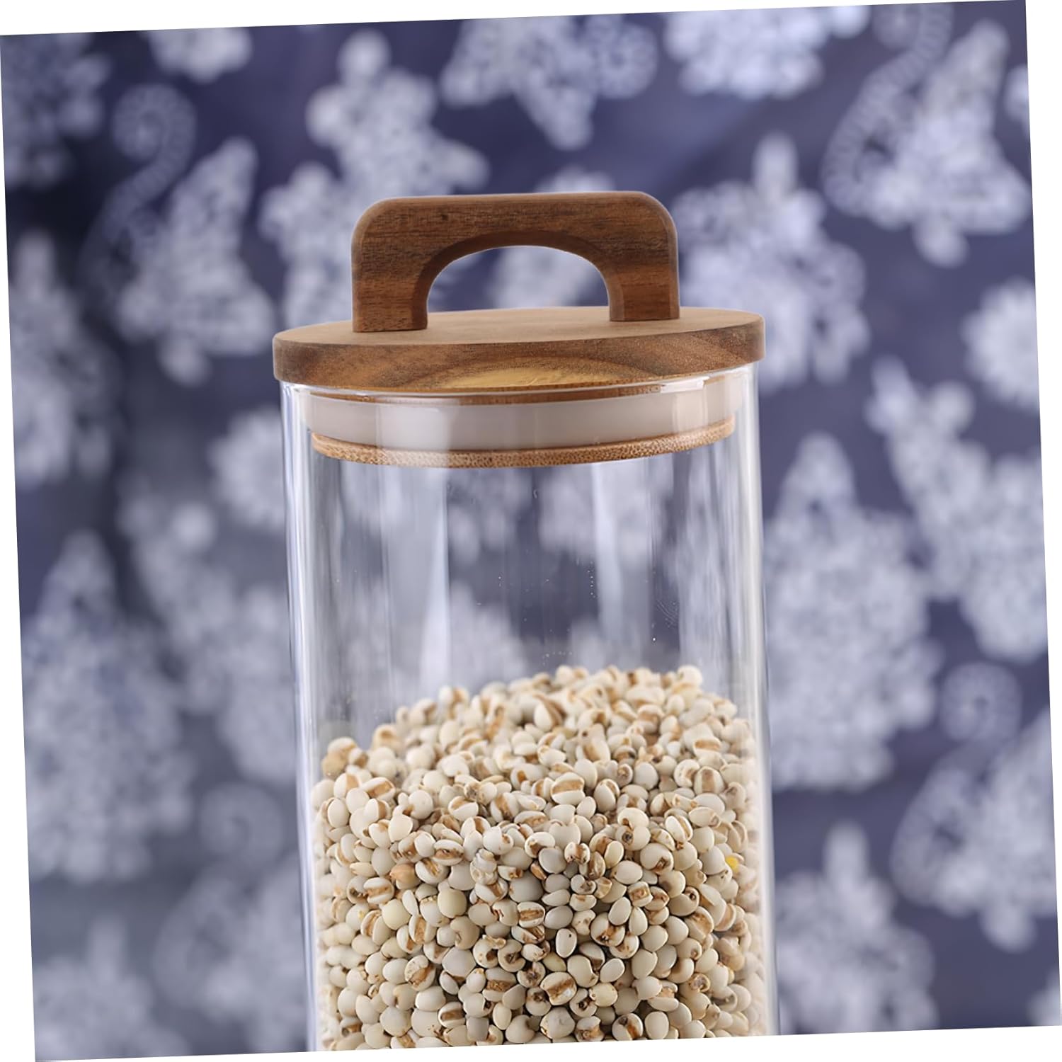 SHOWERORO Reusable Wood Mason Jar Lid with Silicone Seal