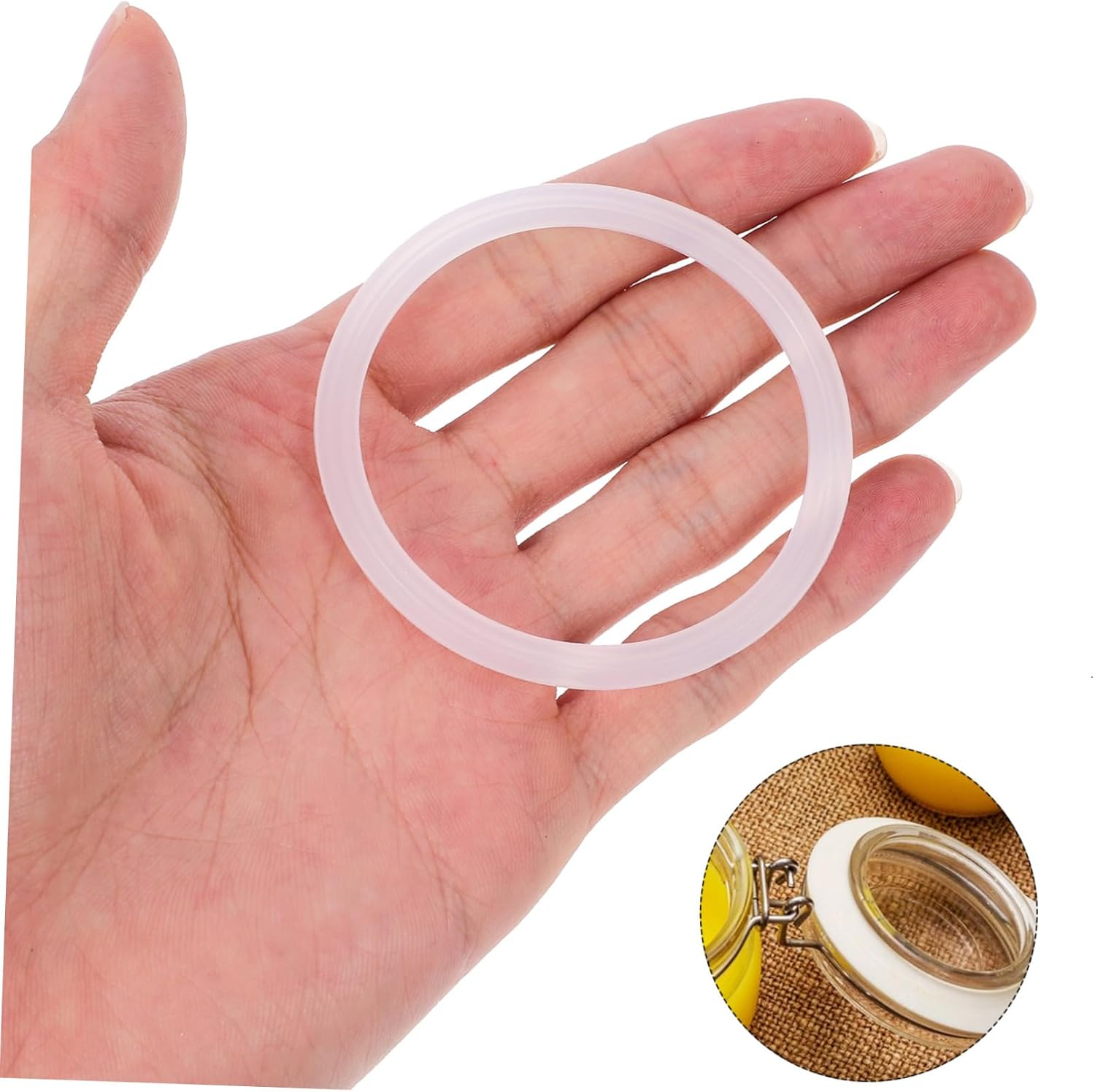 VOSAREA 2 Sets Silicone Sealing Gasket Accessories for Canning Lids