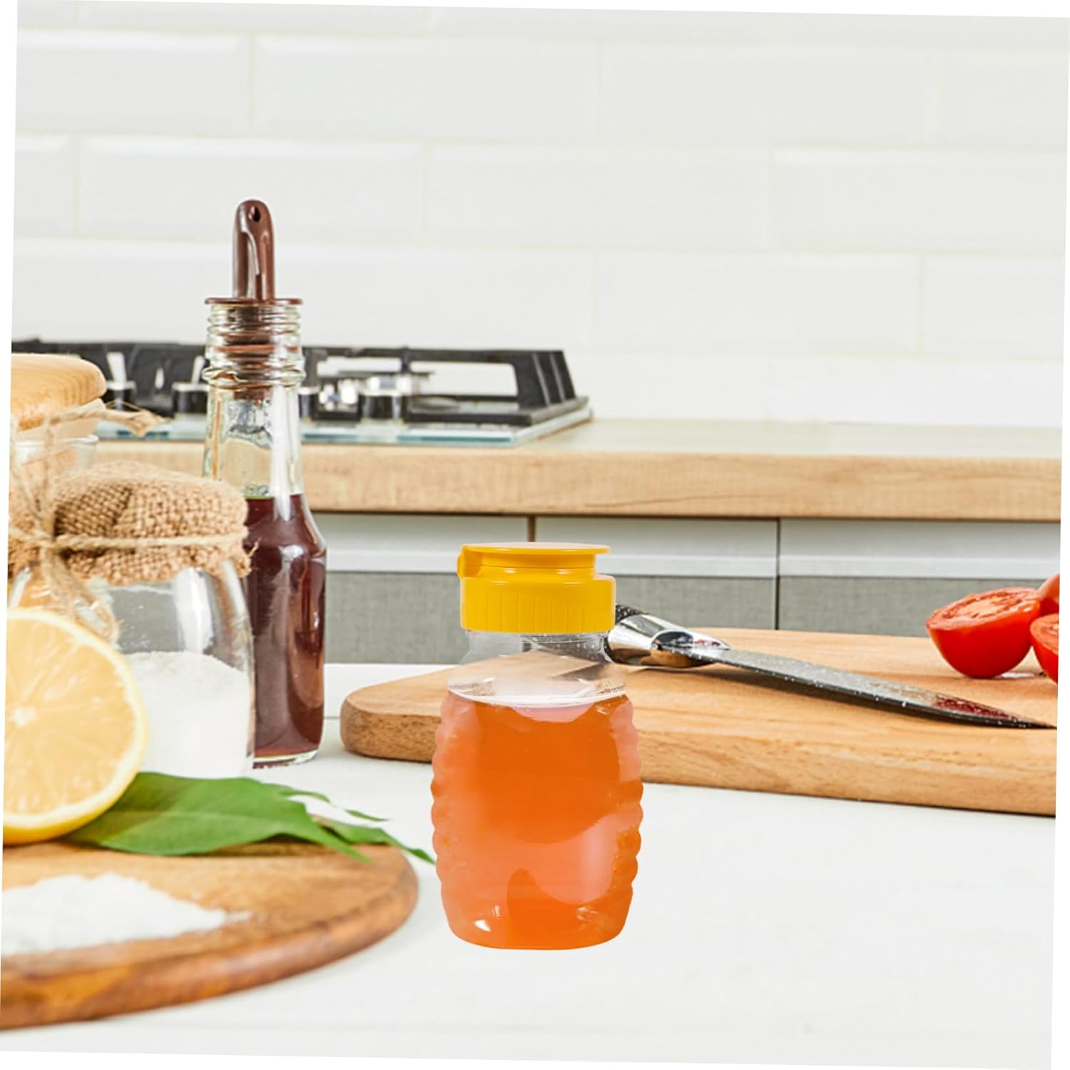 CIYODO Honey Squeeze Bottles Set for Sauce Storage and Condiment Dispensing