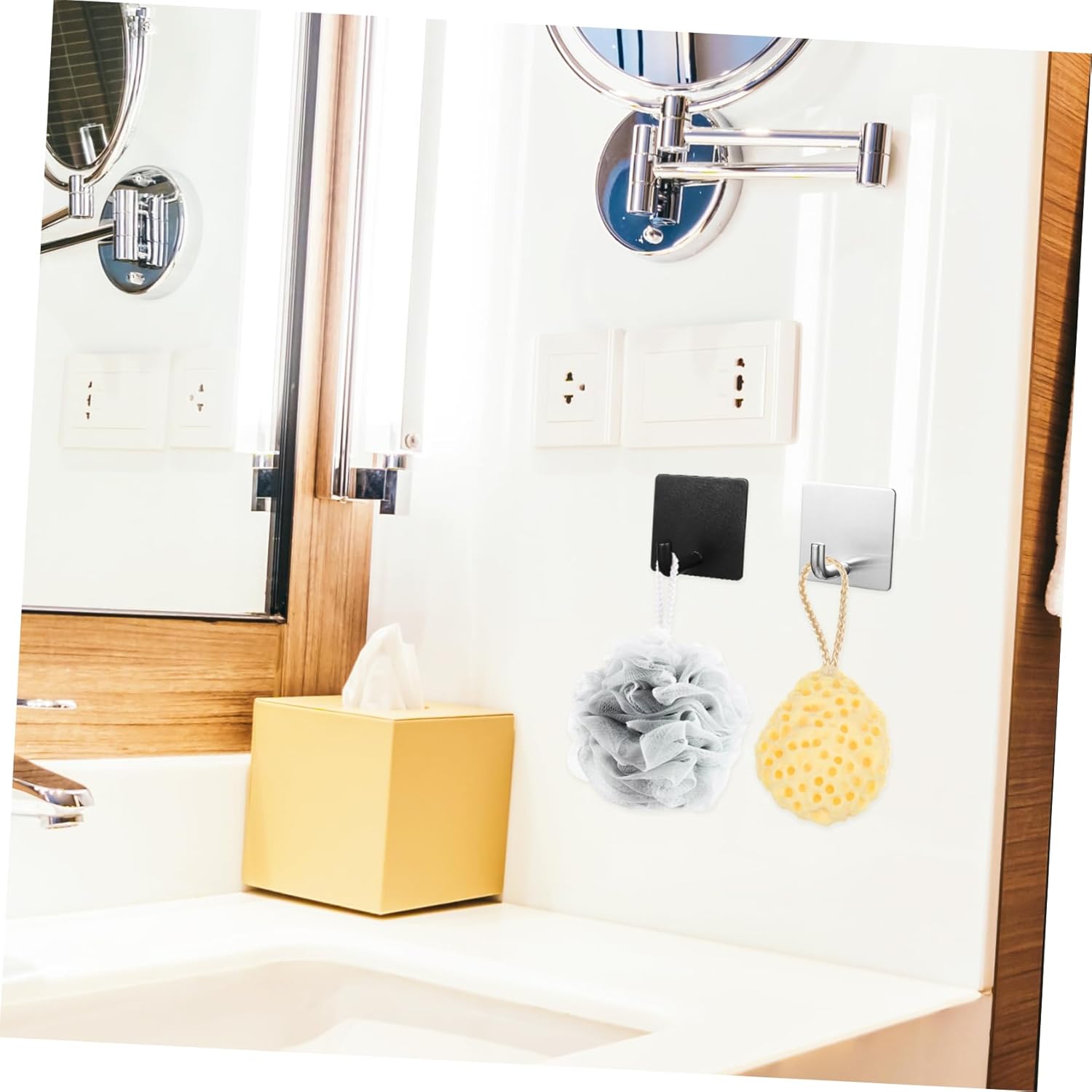 4PCS Adhesive Towel Hooks for Wall