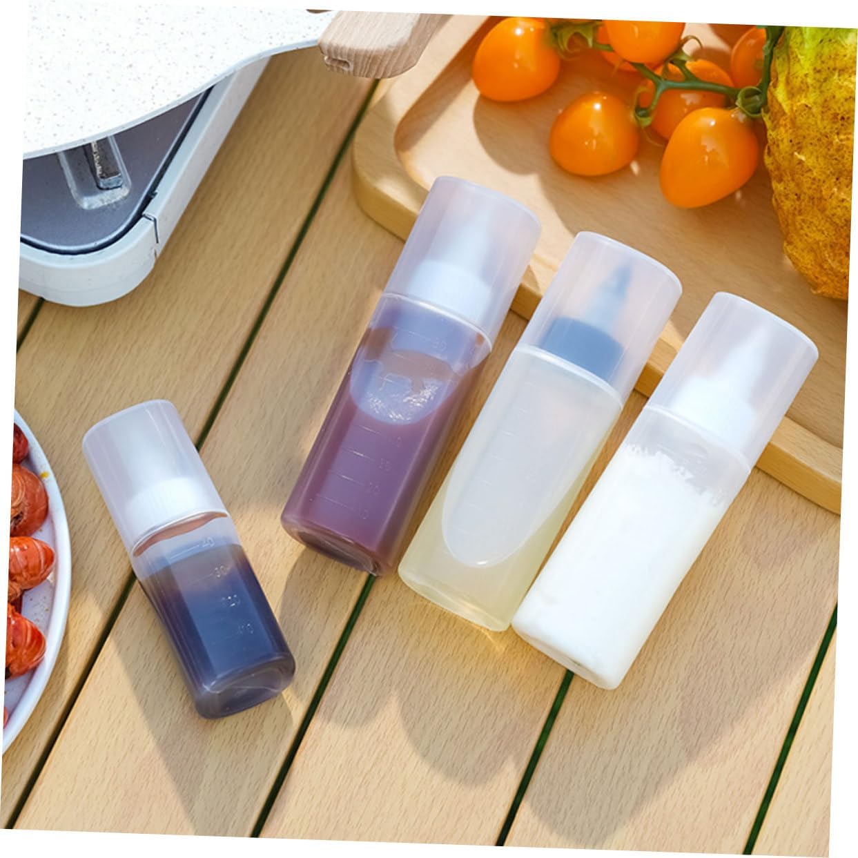 HOLIDYOYO Reusable Salad Dressing Bottle Set 4 Pack