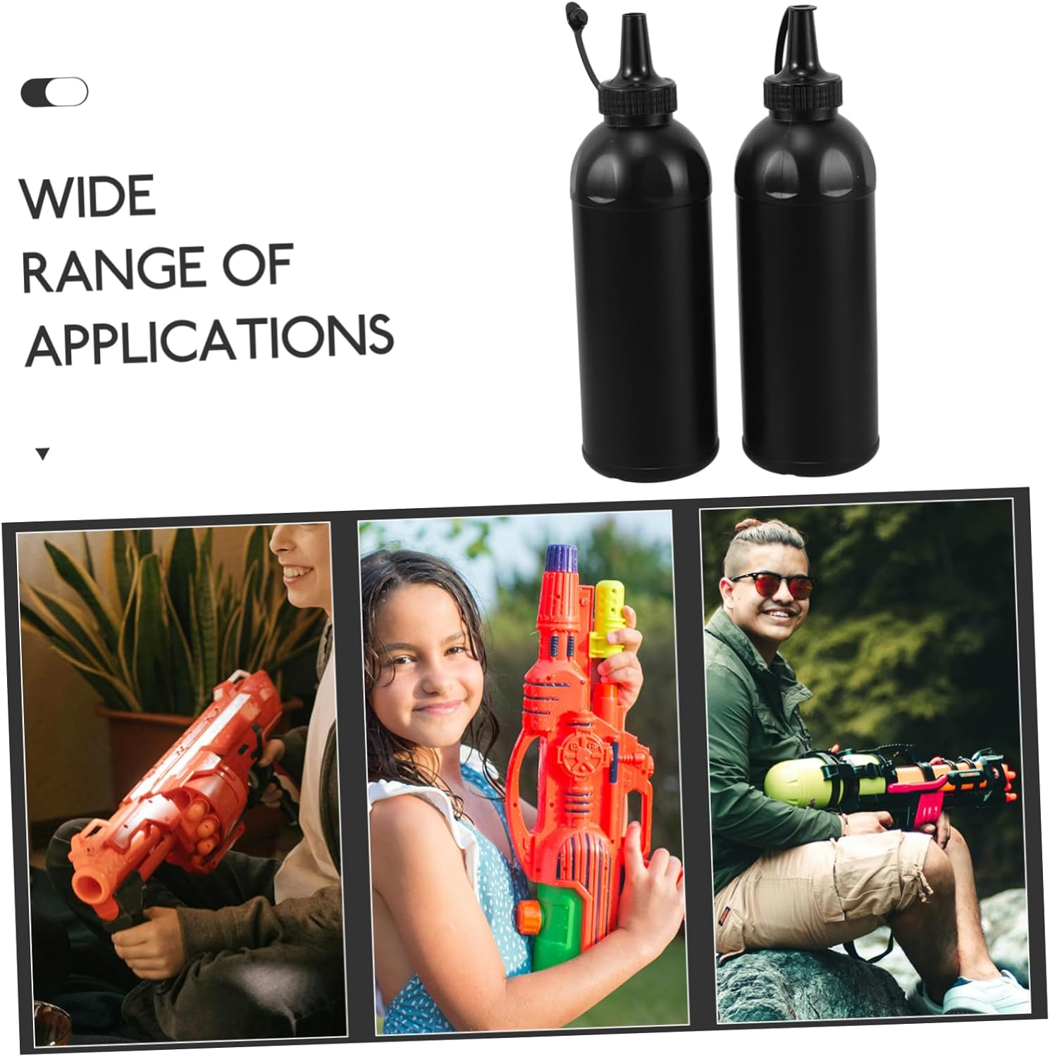 Hemoton Kids Plastic Squeeze Bottles 4pcs Large Capacity Navy Water Bottles with Lid
