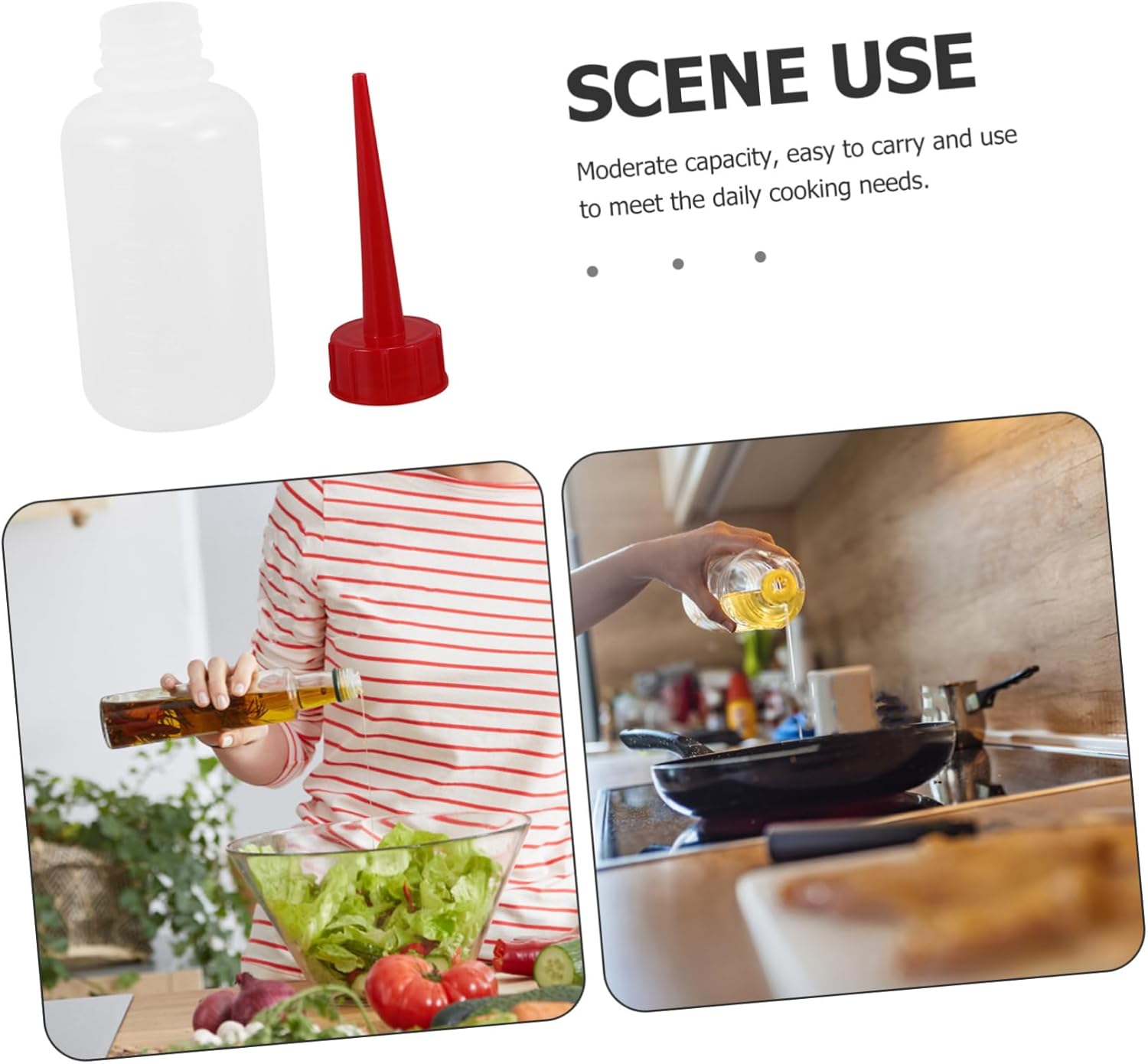CIYODO Reusable Plastic Condiment Squeeze Bottle for Sauces and Seasonings