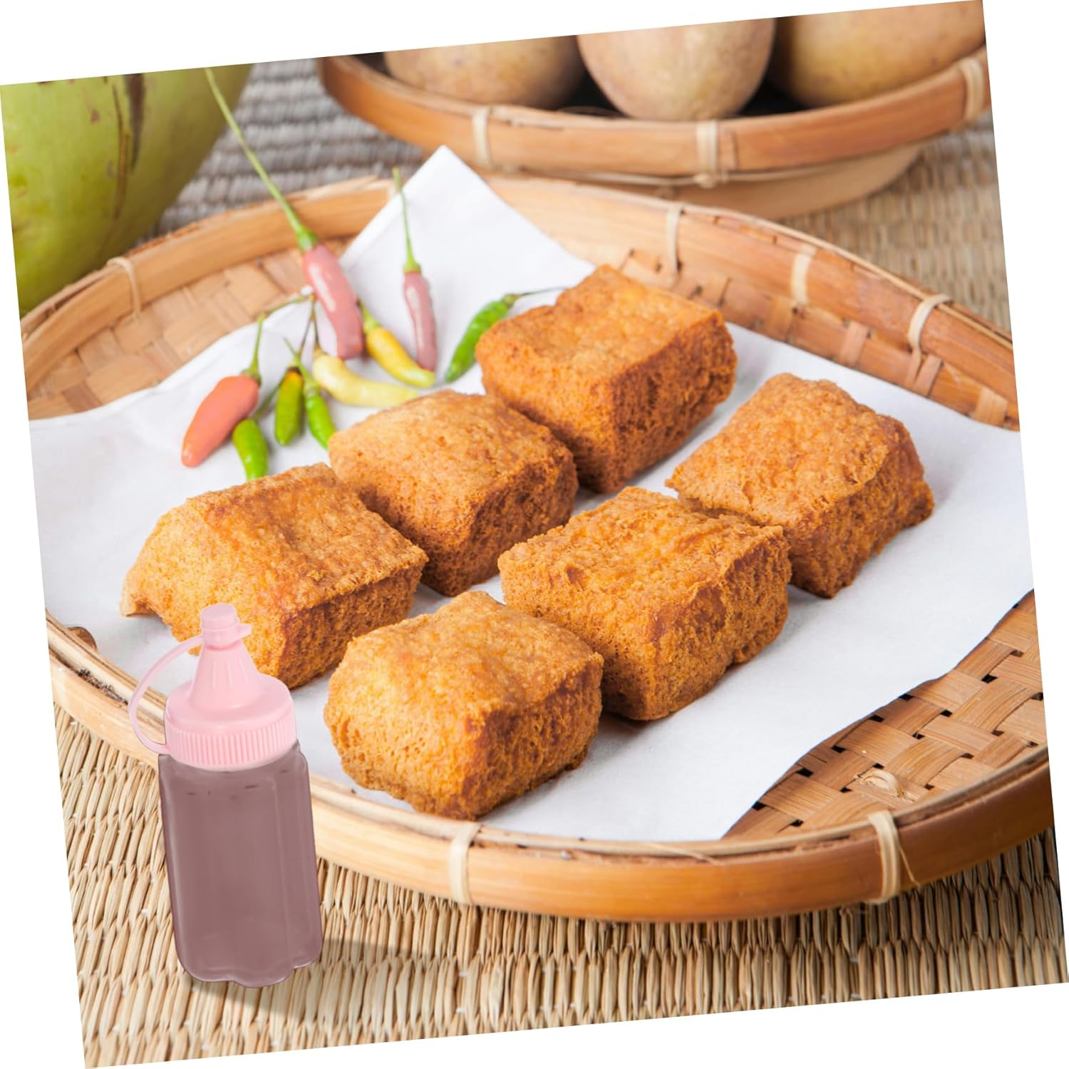 CIYODO 4pcs PP Condiment Squeeze Bottles