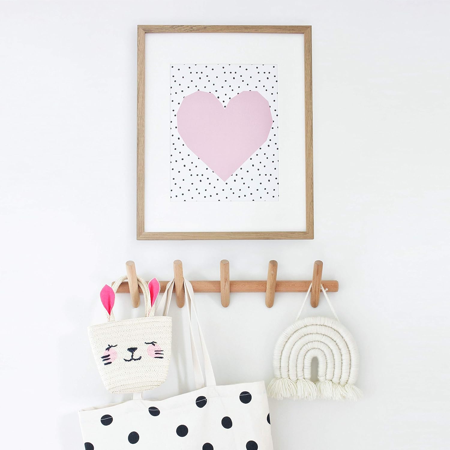 Eden Co Modern Wall Mounted Coat and Hat Rack