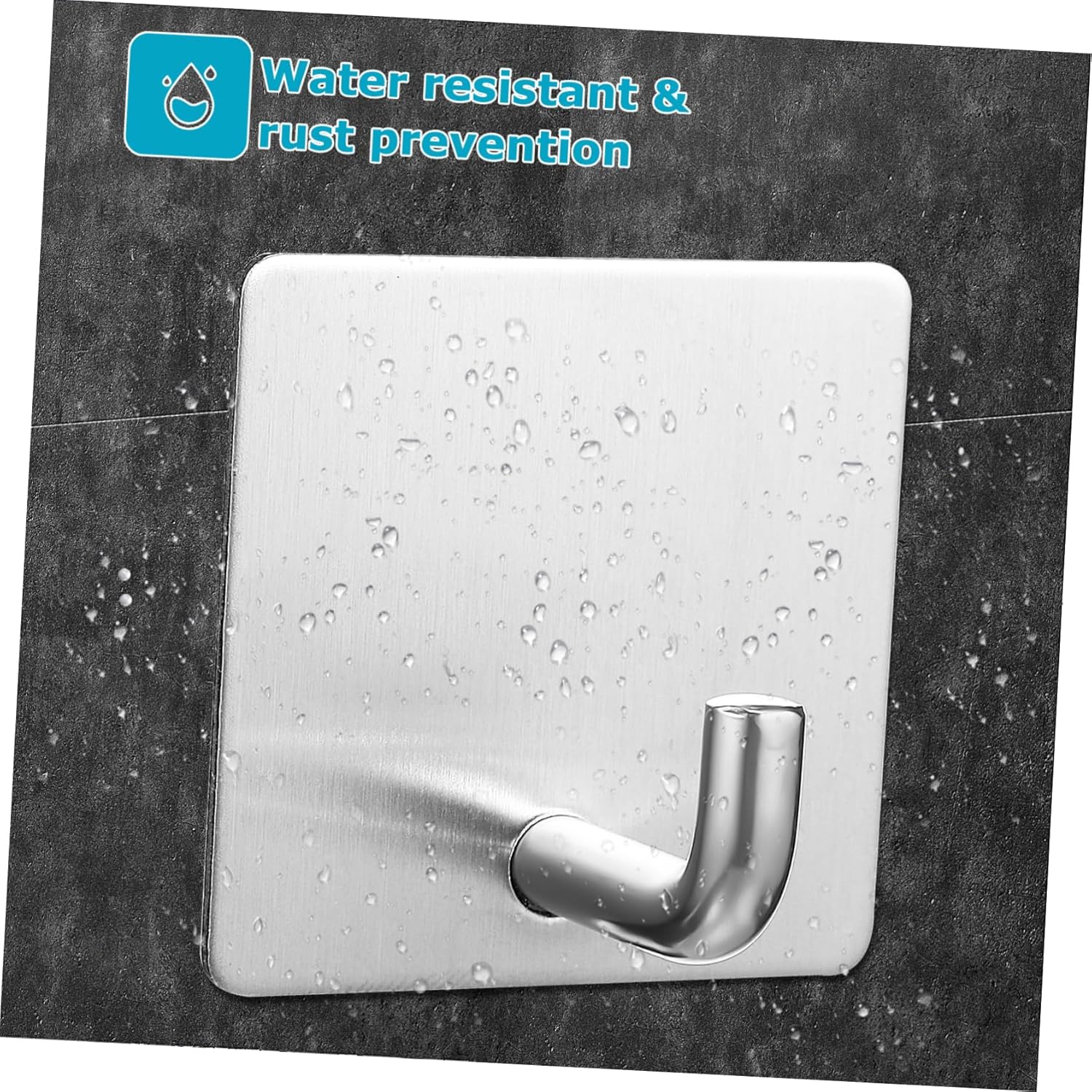 Ipetboom Modern Wall Hooks 4pcs Adhesive Chrome