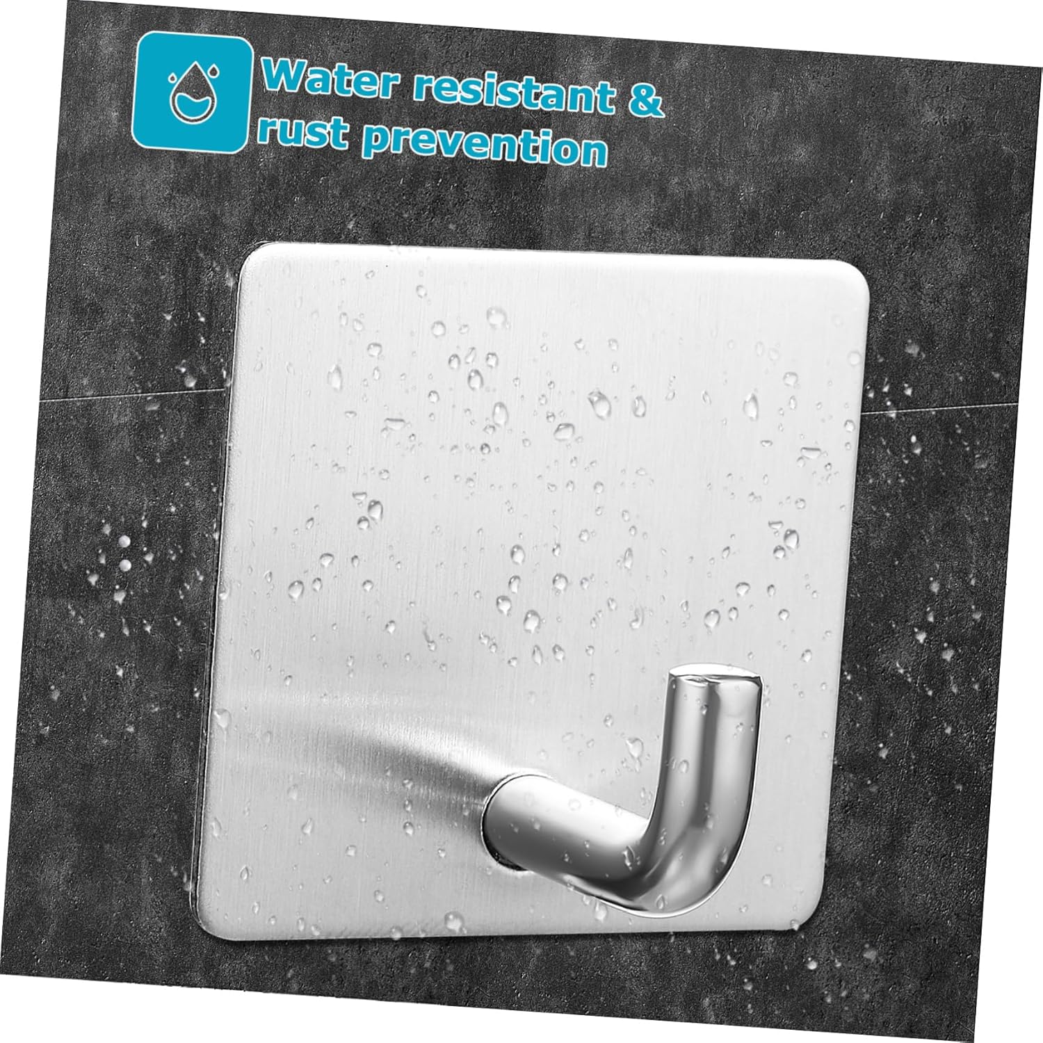 4PCS Adhesive Towel Hooks for Wall