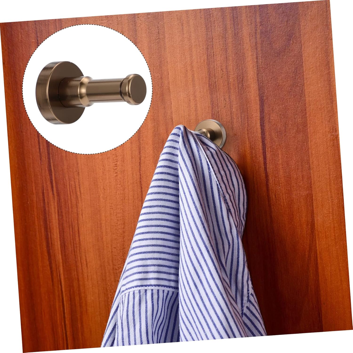 IMIKEYA Heavy-duty Aluminum Coat Hooks 4pcs