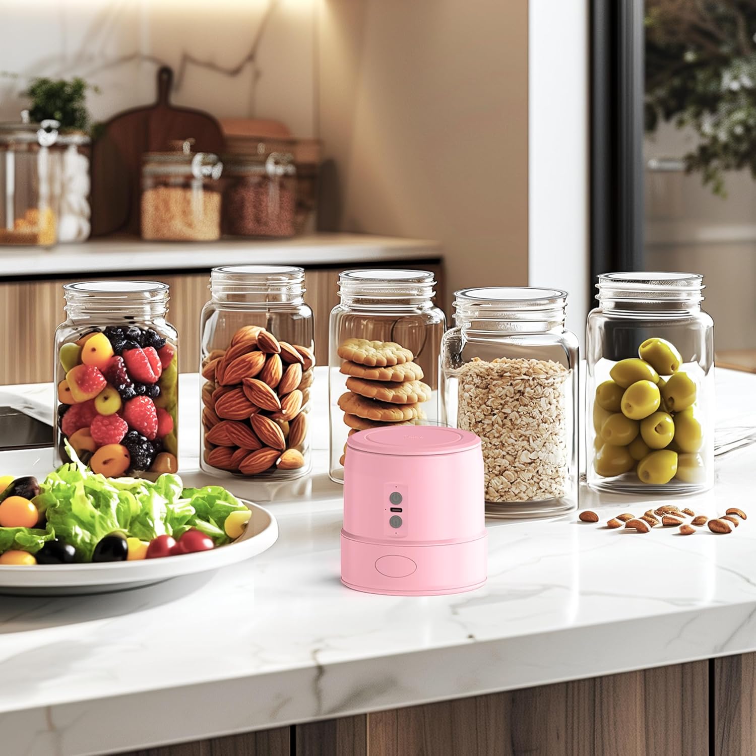 EASYERA Dual-Head Mason Jar Vacuum Sealer Kit 1