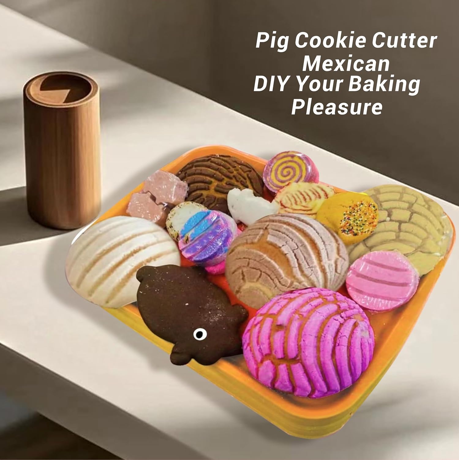 Cieloglim Double-Sided Pig Cookie Cutter Set 1