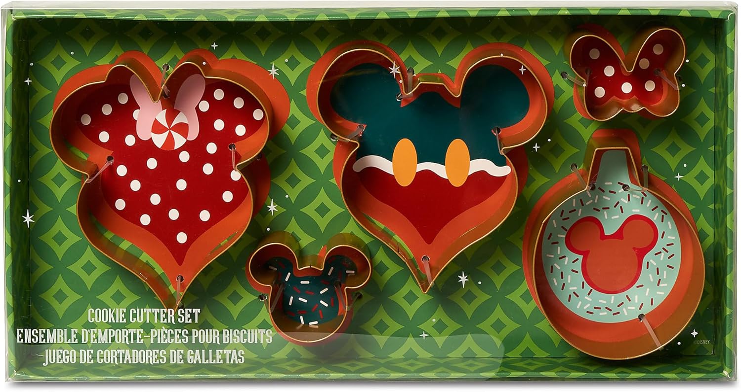 Disney Mickey and Minnie Mouse Holiday Cookie Cutter Set 1