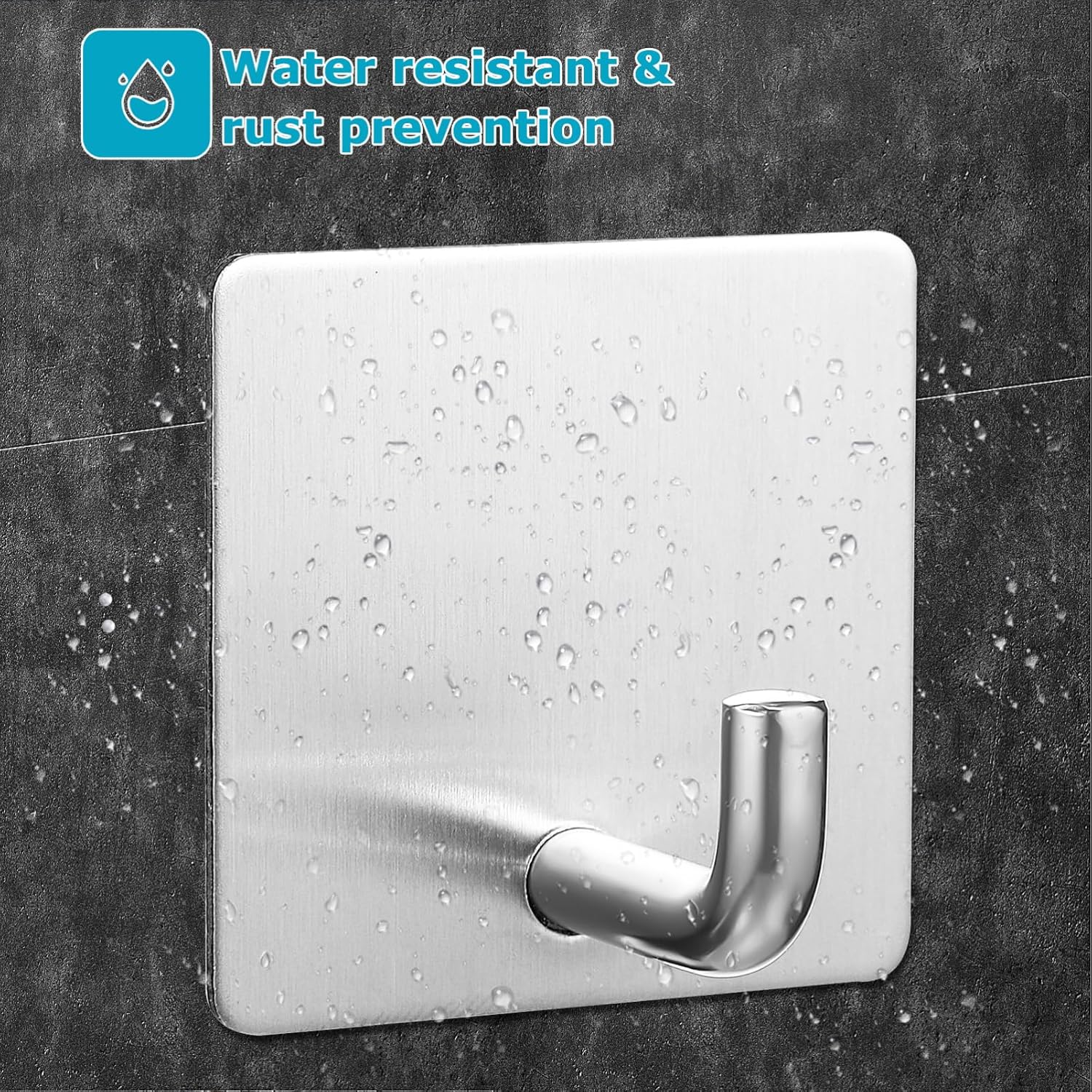 Beaupretty 4pcs Modern Wall Hooks for Bathroom and Home Organization