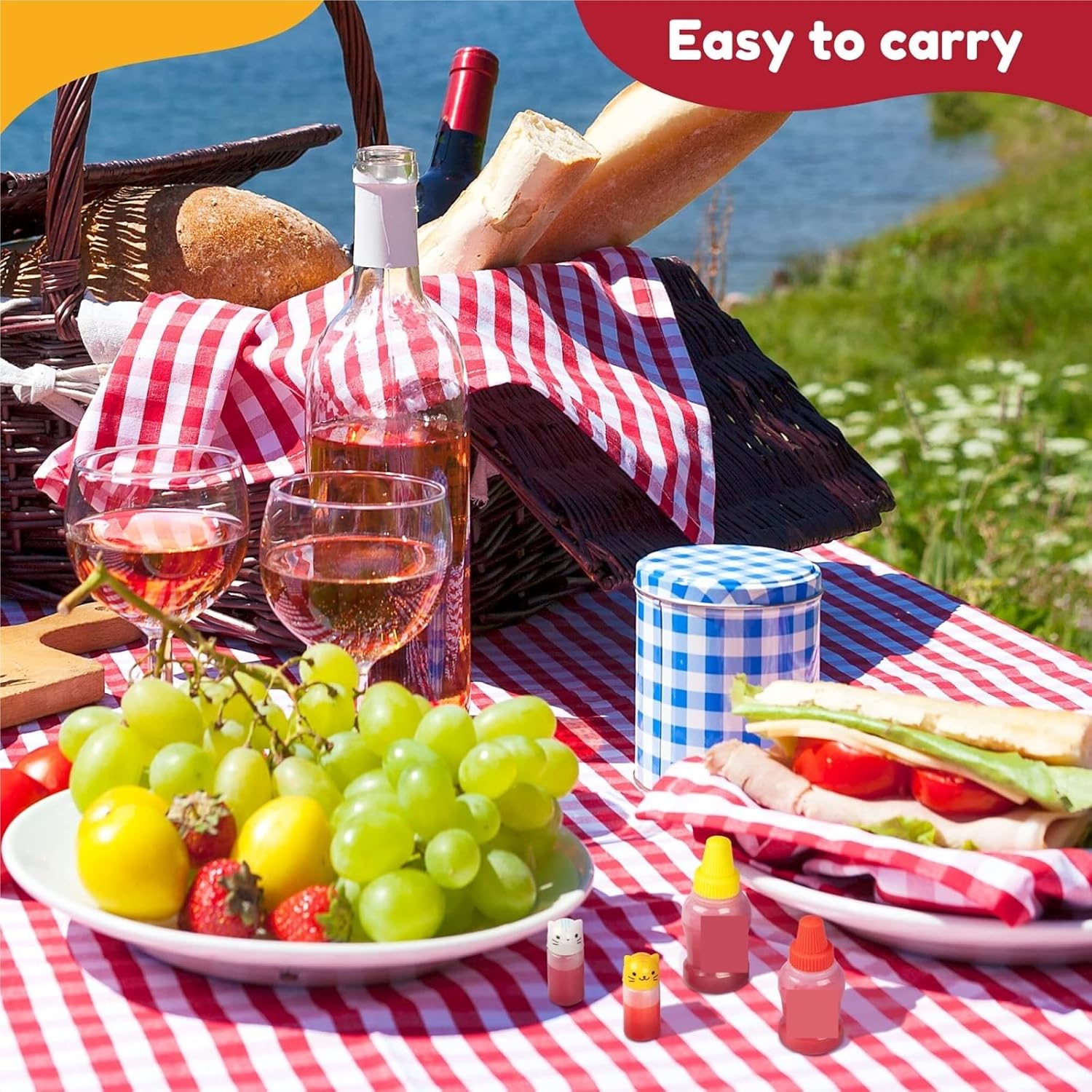 KLEYE Yellow Condiment Squeeze Bottles 1