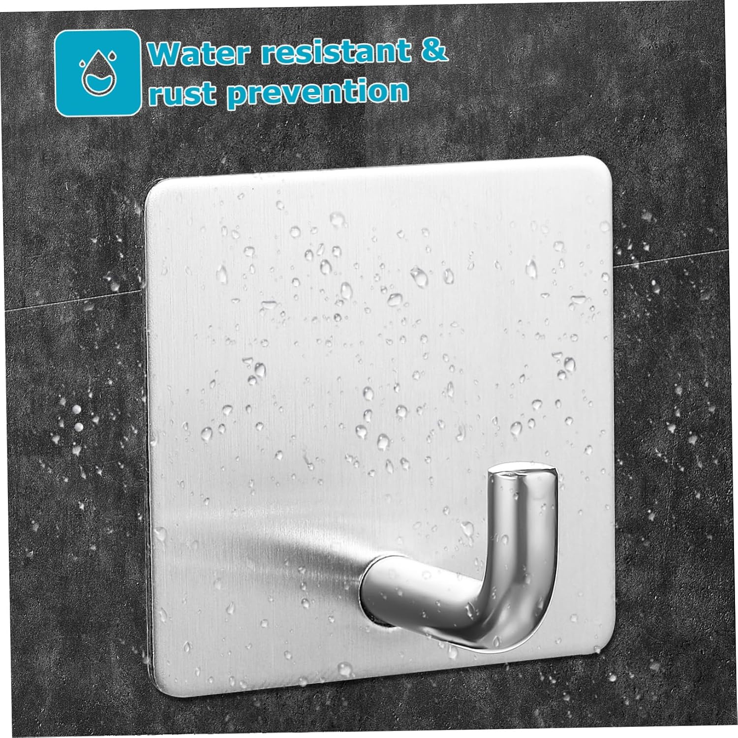 4pcs Modern Adhesive Wall Hooks for Bathroom