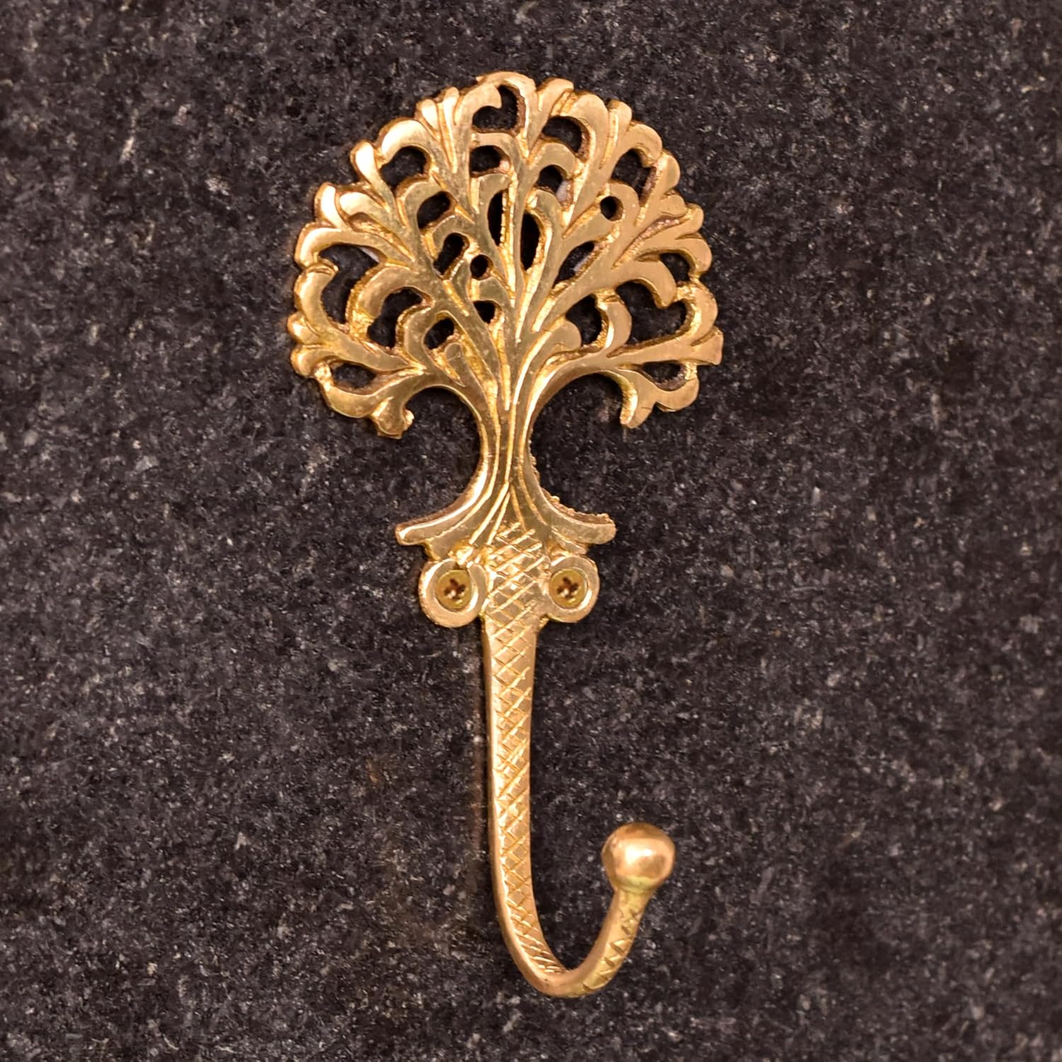 IndianShelf Gold Wall Hooks Boho Decorative Brass Hooks