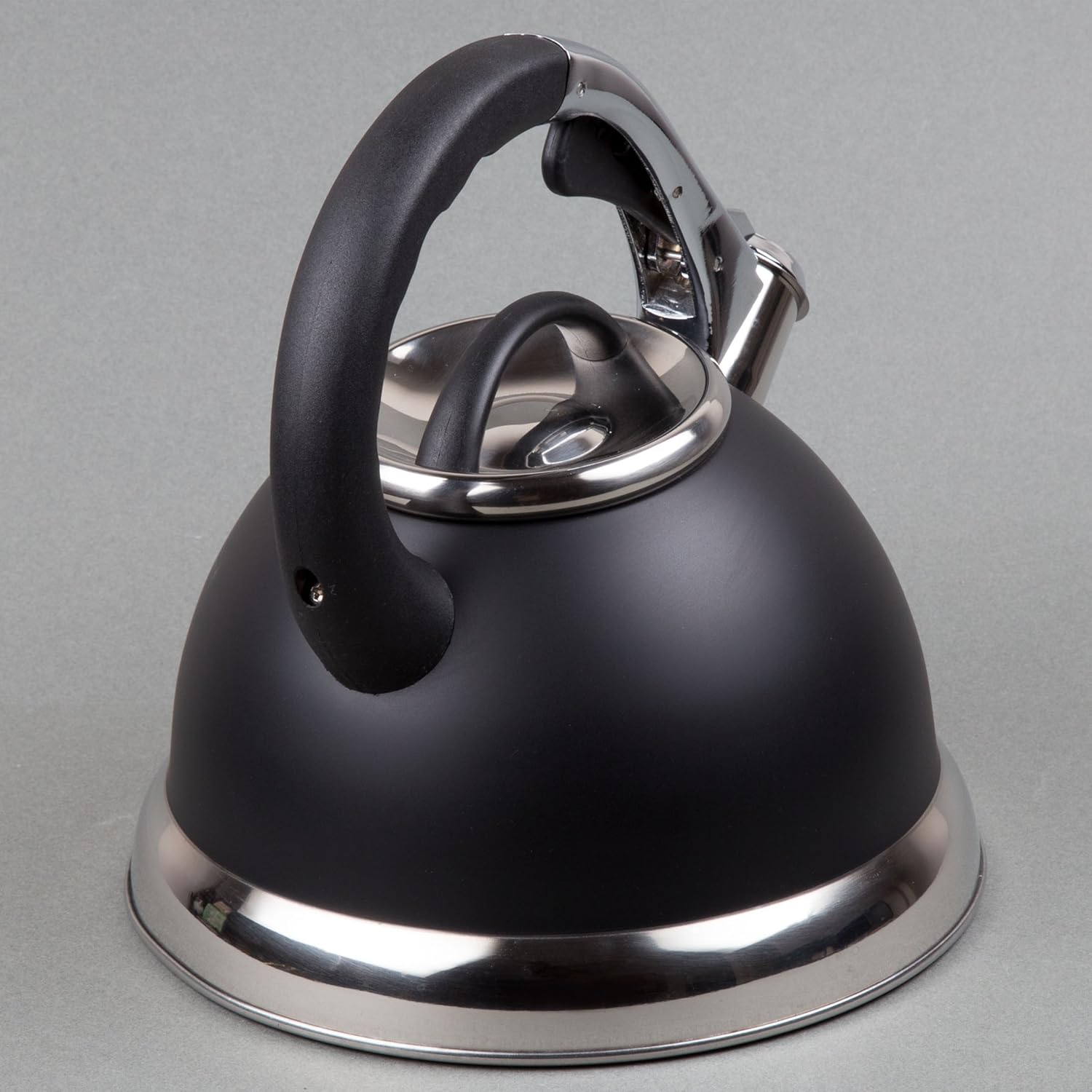 Creative Home Camille 3-Quart Whistling Tea Kettle Opaque Black